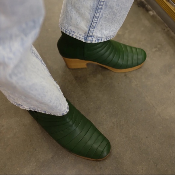 Beklina Ribbed Boot Clog Biophilia - Picture 2 of 11